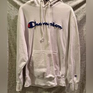Champion White Pullover Hoodie